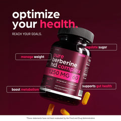 THINBI Berberine 1000mg Capsules | Bitter Melon & Banaba for Metabolic Support
