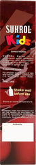 Nutrition facts panel and container for Sukrol Cherry Flavor Dietary Supplement.
