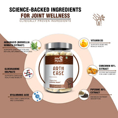 iMeMyself Arth Ease capsules closeup highlighting vegetarian formula for daily use