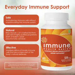 Immune Health Basics product shot communicates purity and safety with no additives