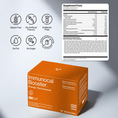 Immunocal Booster Energy guarana seed visual, fast-acting alertness to power morning tasks.