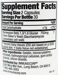 Close-up of Immunocorp Immutol capsules highlighting 375 mg per capsule.