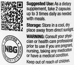 Immunocorp Immutol label detailing purity and quality.
