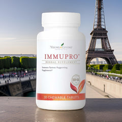 ImmuPro chewable tabs tablet close-up showing texture
