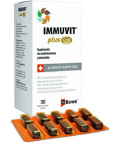 IMMUVIT-PLUS-Q10 multivitamin bottle front view for daily energy support.