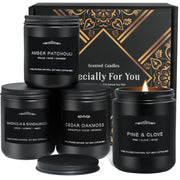 Inayou Cedar Oakmoss candle hero shot showcasing rugged ambiance and long-lasting scent