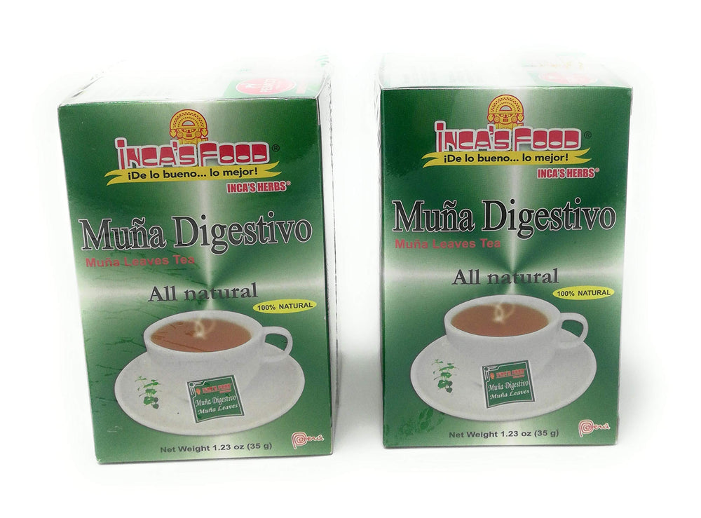 Inca's Herbs Muña Digestivo dried leaves for a fragrant post-meal tea ritual