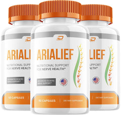 Indelo Arialief capsules bottle, convenient daily support for balanced wellbeing.