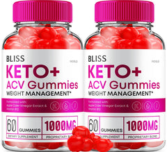 Indelo Bliss Keto ACV Gummies bottle offering keto-friendly daily energy support.