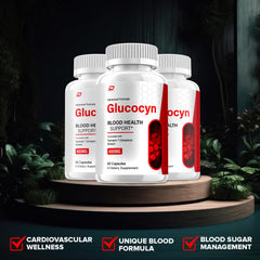 Indelo Glucocyn label detail emphasizing all-natural formula.