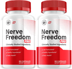 Indelo Nerve Freedom Pro bottle shown for easy daily nerve support.