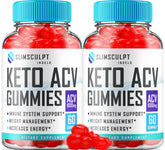Indelo SlimSculpt Keto ACV Gummies bottle on a clean countertop, supporting weight management goals.