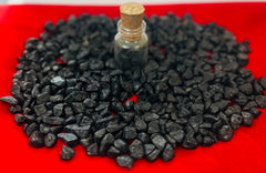 Indian Consigners Black Tourmaline chips pack 3-5oz great for centerpiece displays.
