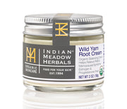 Indian Meadow Herbals Wild Yam Root Cream packaging highlights organic certification