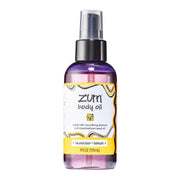Indigo Wild Zum Lavender-Lemon bottle pour for relaxation and skin hydration.