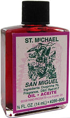 INDIO Saint Michael oil bottle for protection rituals and daily focus