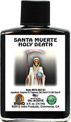 INDIO Holy Death Black spiritual oil bottle for rituals and meditation to enhance focus