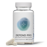 InfiniWell Defend Pro bottle front promotes bone and immune support for daily wellness.