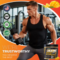 inGreens Creatine Gummies bottle on shelf; gluten-free and sugar-free design.