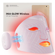 INIA Red Light Therapy Mask close-up of LED array for at-home skincare sessions
