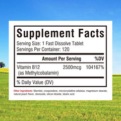 Innate Vitality B12 peach-flavored sublingual for fast absorption and great taste