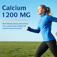Innate Vitality Calcium 1200mg capsules closeup reveals smooth tablets.