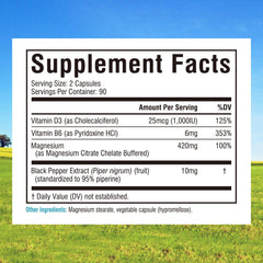 Innate Vitality Magnesium Citrate bottle label—420 mg elemental magnesium per serving