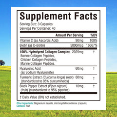 Innate Vitality Multi Collagen capsules closeup showing quick absorption