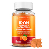 Inner Brightness Iron Gummies bottle front, gentle iron support for daily wellness.