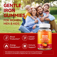 Inner Brightness Iron Gummies ingredients with lactoferrin for gentle absorption.