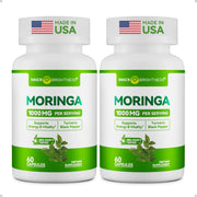 Inner Brightness Moringa capsules bottle with 1000mg formula for daily energy