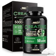 INNIOXV Creatine Capsules bottle demonstrating convenient muscle support for on‑the‑go users