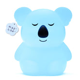 InnoCity Breathing Pal Plus Kyle on bedside table, soothing breathing with soft light cues.