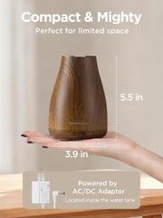 InnoGear diffuser with 7-colors LED creates customizable mood lighting and aromatherapy.