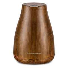 InnoGear essential oil diffuser with bronze finish for a stylish, relaxing bedroom ambiance.