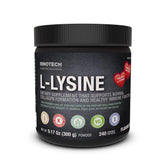 Innotech Nutrition Solutions L-Lysine powder bottle for daily protein support.