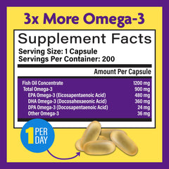 InnovixLabs burpless Omega-3 with enteric coating for odor-free consumption.