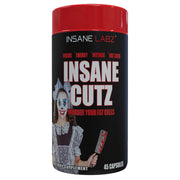 Insane Labz Insane Cutz bottle front view highlighting the thermogenic fat burner