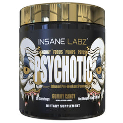 Insane Labz Insane Veinz Gold gummies bottle showing vascular intensity potential.