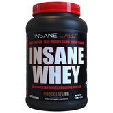 Insane Labz Insane Whey bottle shows Chocolate Peanut Butter flavor for post-workout protein support