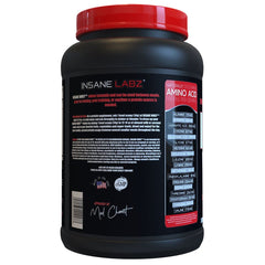 Pouring a creamy Insane Whey shake to support training recovery