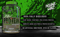 Serving scoop of Insane Labz Mother Protein signals dairy-free, plant-based option