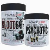 Insane Labz Psychotic Saw bottle ready for an energy-boosted workout