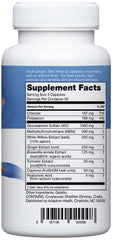 Instaflex label view emphasizing eight-ingredient blend designed for comfort