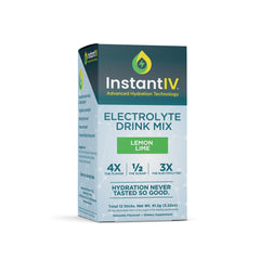 Instant IV electrolytes packets Lemon Lime for quick hydration on the go
