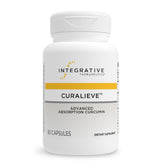 Integrative Therapeutics Curalieve bottle with vegan, high-absorption curcumin.