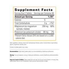 Tablets closeup of Integrative Therapeutics Krebs Magnesium Potassium Complex for energy support