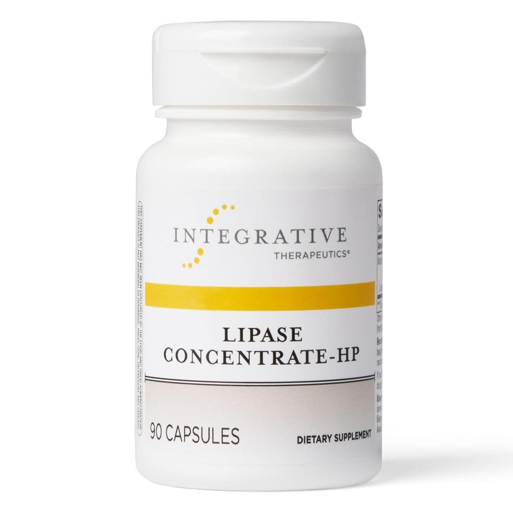 Integrative Therapeutics Lipase Concentrate-HP bottle offering fat digestion support