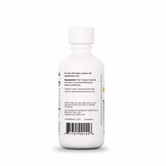 Integrative Therapeutics Liquid Iron label close-up showing B12 and folate benefits