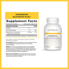 Integrative Therapeutics Magnesium Glycinate Plus tablets close-up for everyday muscular support.